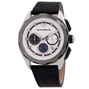 NWT Authentic Technomarine OCEAN Chronograph GMT Quartz Silver Dial Men's Watch